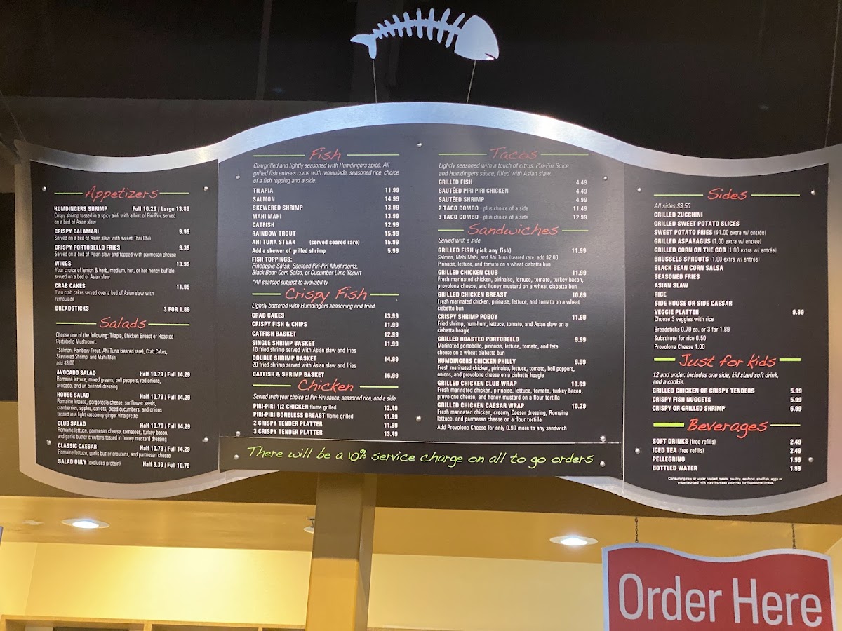 Humdingers Menu - Image 1